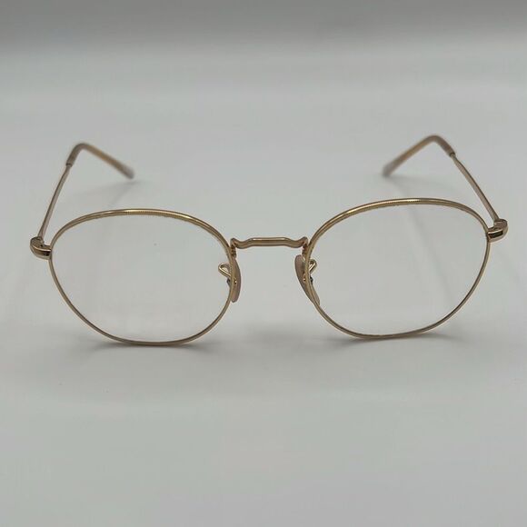 RAYBAN GOLD WIRE ROUND METAL OPTIC EYE GLASSES - Picture 2 of 12